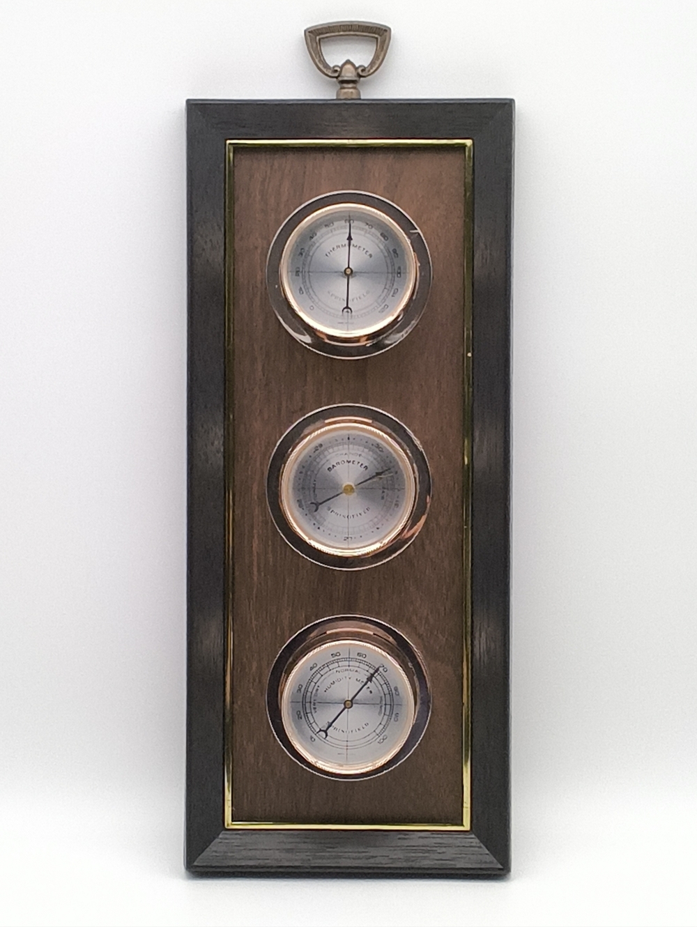 Vintage Springfield Weather Station – Triple Dial (Mid-Century Modern)